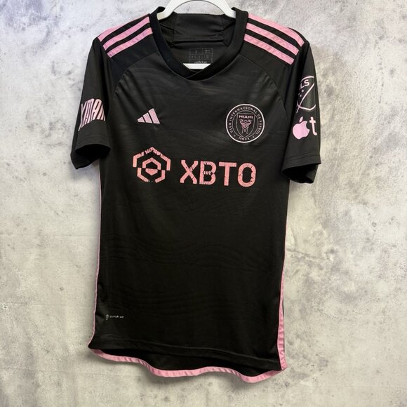 Inter Miami Messi Adidas Jersey Mens Small 17x26.5 Black 23/24 - Picture 2 of 13
